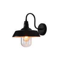 Oriel OL7890BK | Hudson Barn Style Wall Light | Black additional image