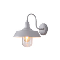 Oriel OL7890WH | Hudson Barn Style Wall Light | White additional image