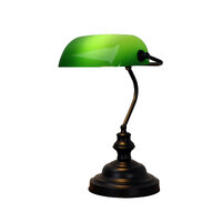Oriel OL99458BK | Bankers Touch Table Lamp | Black additional image