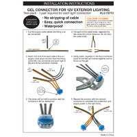 Oriel OLA16-314 | 12V Garden Light Gel Connectors | 2 Pack additional image