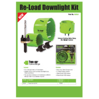 Re-Load RLDLK | Downlight Installation Kit with 70mm & 92mm Holesaw | Green additional image