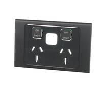 Clipsal Iconic STLY S3025CSC-SH | Connected Socket (3025CSC) | Silver Shadow (SKIN ONLY) additional image