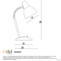 Stylux SL98401WH | Trax Classic Gooseneck Task Lamp | White additional image