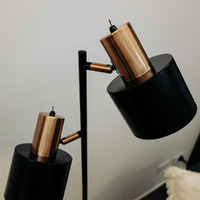 Stylux SL98787-2CO | Ari Mid-Century Twin Task Lamp Black with Brushed Copper additional image