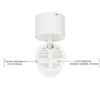 SAL SMT9017TC-WH | LED Surface Spot Light | 10/15W | White additional image