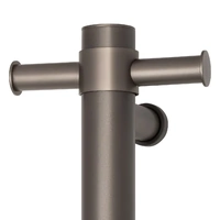 Thermogroup VS900HGM | Thermorail Straight Round Vertical Heated Towel Rail | Gun Metal additional image