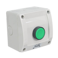 Clipsal WS226PB-RG | Push Button Switch Weatherproof 1 Gang Green Button  additional image