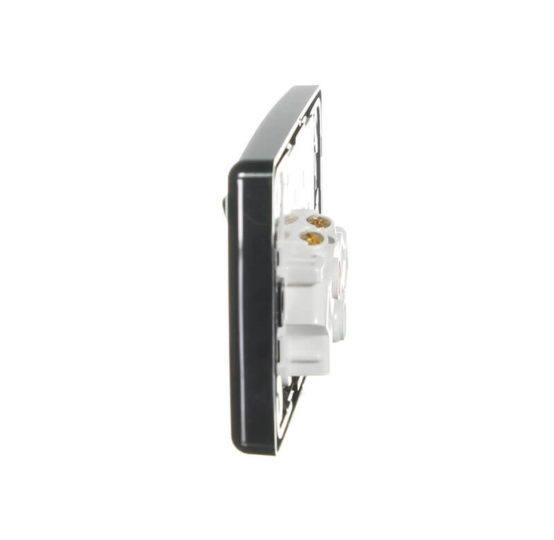 Clipsal by Schneider Electric CLIPSAL 2025BK Black 10 amp Double