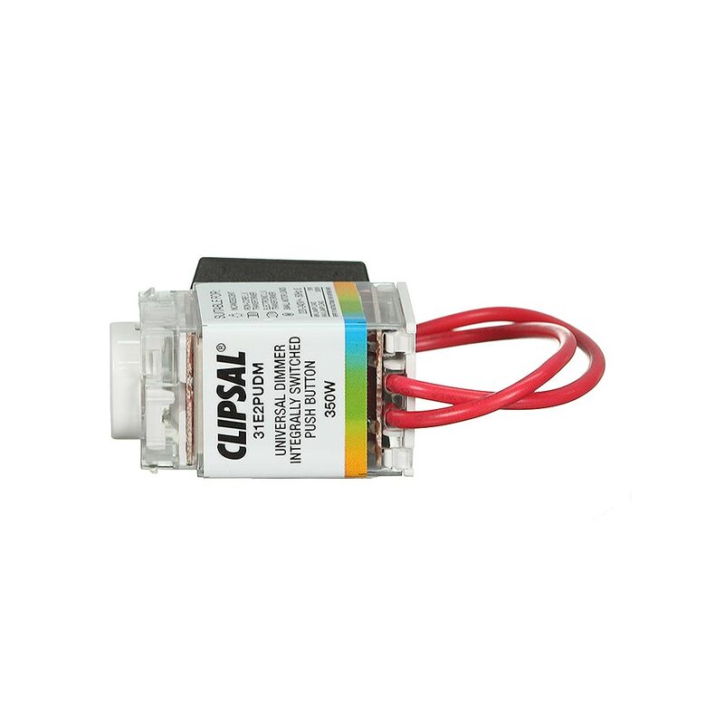 CLIPSAL 31E2PUDMWE Integrally Switched Push Button Universal Dimmer