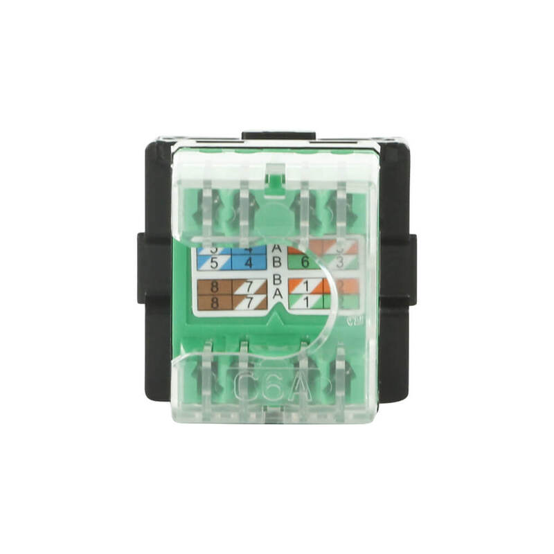 Clipsal 40RJ45SMA6AC-BK | Actassi Connector RJ45 CAT6A Unshielded | Black