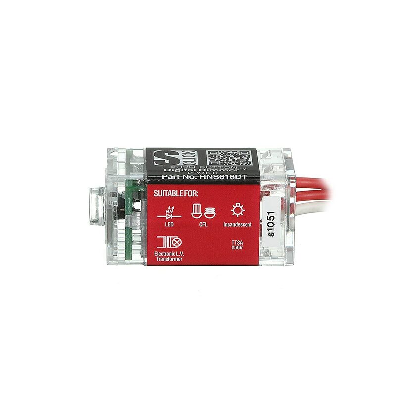 Cabac - Digital 2 wire Premium Push Button Digital Dimmer | HNS616DT