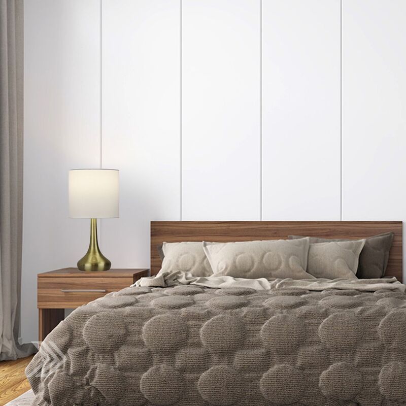 Lighting Factory LF9205AB | Lola On & Off Touch Lamp | Antique Brass