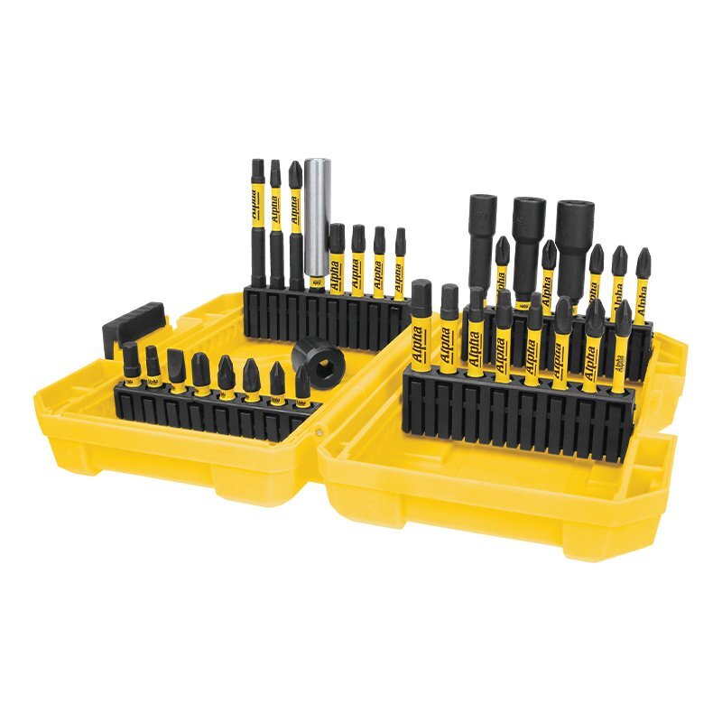 Alpha TMDSET-33 | ThunderMax Impact Driver Bit Set With Case | 33 Piece