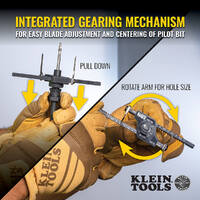 Klein Tools 53710 | Hole Saw With Adjustable Auto Set Arms 50mm - 180mm additional image