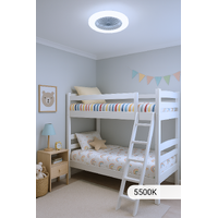 CLA VIFTU1 | Surface Mounted DC Ceiling Fan With LED Tri-CCT Light | Low Profile additional image