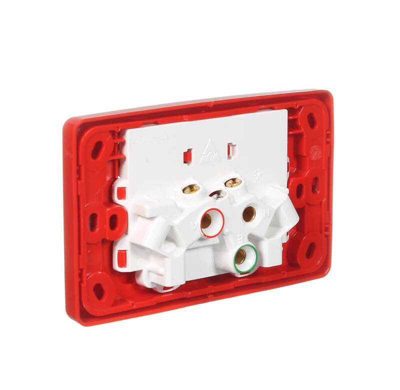 Clipsal by Schneider Electric CLIPSAL 2025RD 10Amp RED Double Power