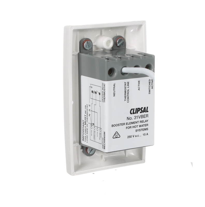 CLIPSAL 31VBERWE Solar Hot Water Booster Switch