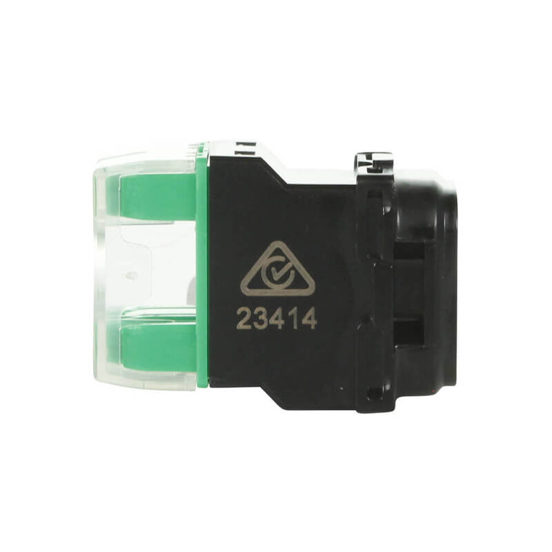 Clipsal 40RJ45SMA6AC-BK | Actassi Connector RJ45 CAT6A Unshielded | Black
