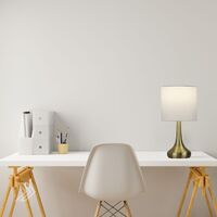 Lighting Factory LF9205AB | Lola On & Off Touch Lamp | Antique Brass