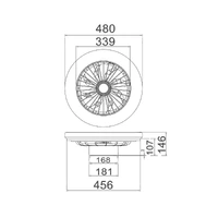CLA VIFTU1 | Surface Mounted DC Ceiling Fan With LED Tri-CCT Light | Low Profile additional image