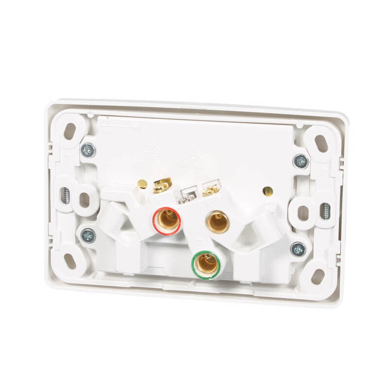 Clipsal 2025/15WE 15Amp Double Power Point GPO White 2000 Series