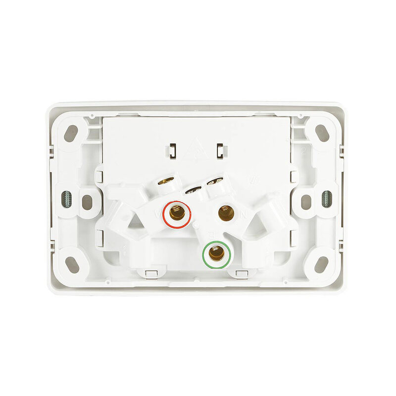 Clipsal 2025WE Double power point GPO 10Amp White (2000 Series)