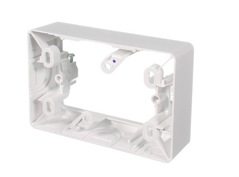 Clipsal 449ABVW Mounting Block One Gang 34mm Deep Vivid White