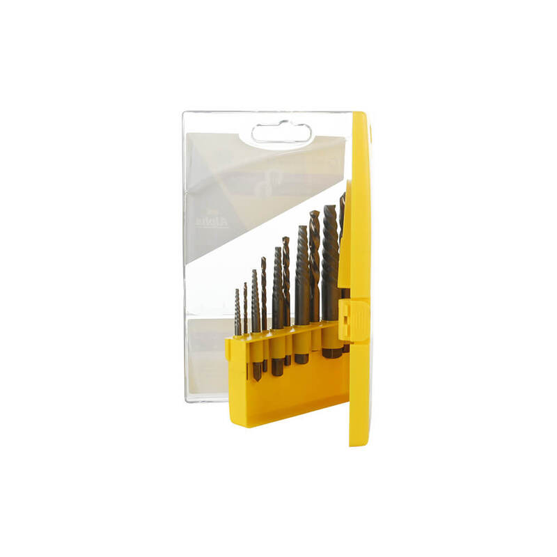 Screw Extractor Set Alpha Alpha 9SECOL-SET10 | Screw Extractor Drill Set Cobalt | 10-Set