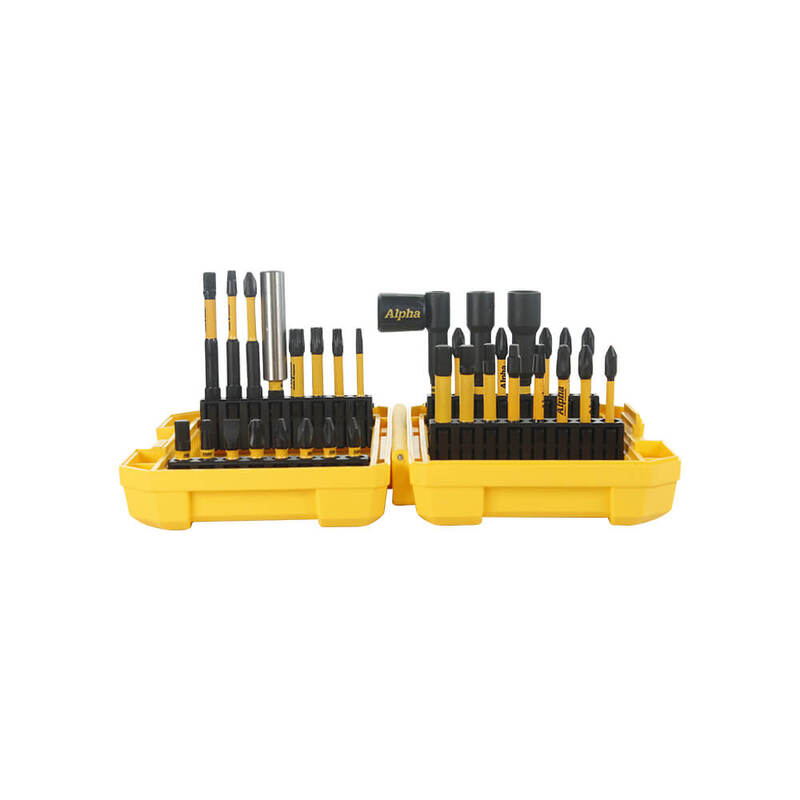 Alpha TMDSET-33 | ThunderMax Impact Driver Bit Set With Case | 33 Piece