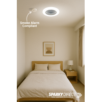 CLA VIFTU1 | Surface Mounted DC Ceiling Fan With LED Tri-CCT Light | Low Profile additional image