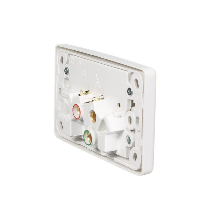 Clipsal 2025/15WE 15Amp Double Power Point GPO White 2000 Series