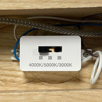Oriel OL60640-1200 | Caber Tricolour LED Pendant 3000K/4000K/5000K | Ash Wood additional image