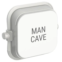 Clipsal Iconic SD-CUSTOM-TEXT-VW | Design Your Own Custom Engraved Text Dolly Rocker | Vivid White additional image