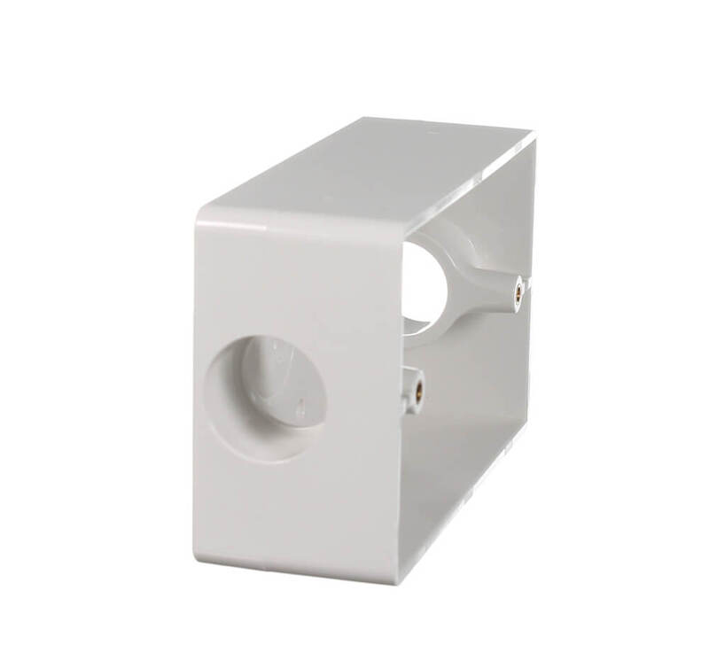 CLIPSAL 238/25 Solid Mounting Block (25mm Entry) White