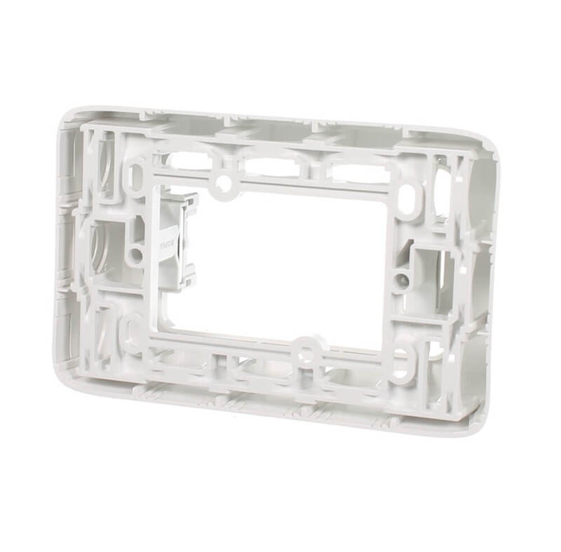 Clipsal Iconic 3000DMVW Mounting Block One Gang 40mm Deep Vivid White
