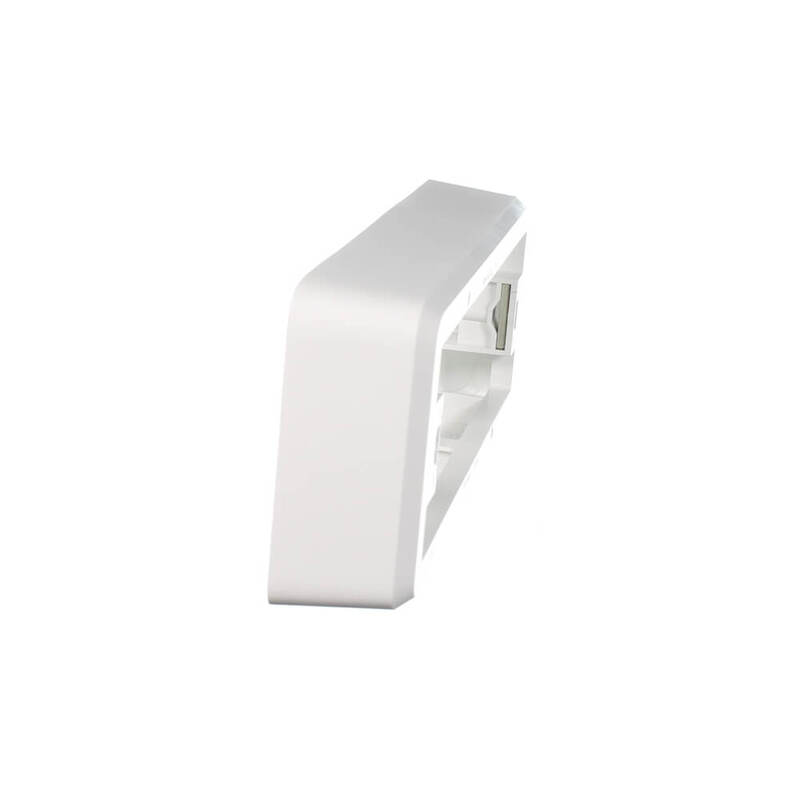 Clipsal Iconic 3004MVW Iconic Quad Socket Mounting Block 38mm, Vivid