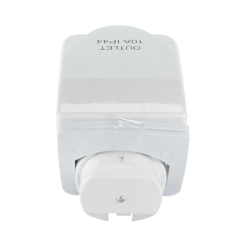 NLS 30791 | Weatherproof Inlet 15 Amp White IP44 | Caravan Inlet