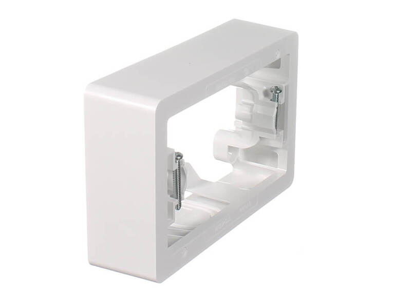 Clipsal 449ABVW Mounting Block One Gang 34mm Deep Vivid White