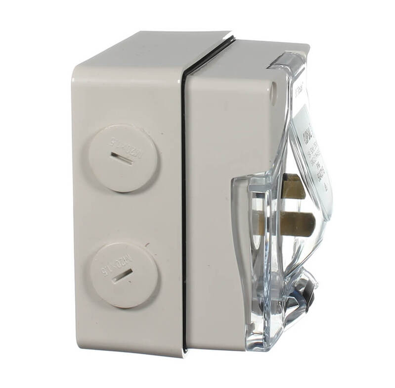 CLIPSAL 56AI315 | Appliance Inlet 3 Flat Pin 15Amp IP66 Rated (Grey) 56 ...