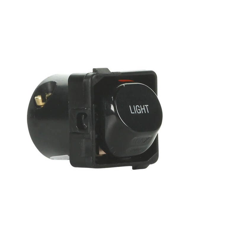 Clipsal 30LMBK | 30 Series 10A Switch Labelled LIGHT Mech | Black