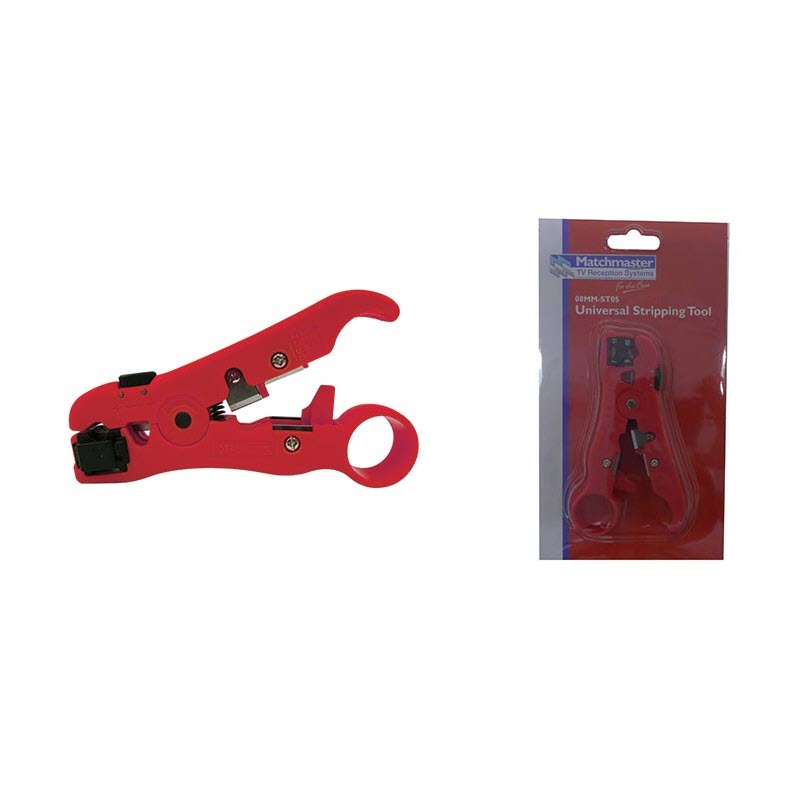 MATCHMASTER 08MM-ST05 | Coax Stripper Tool For RG59, RG6, RG11 Cable main image