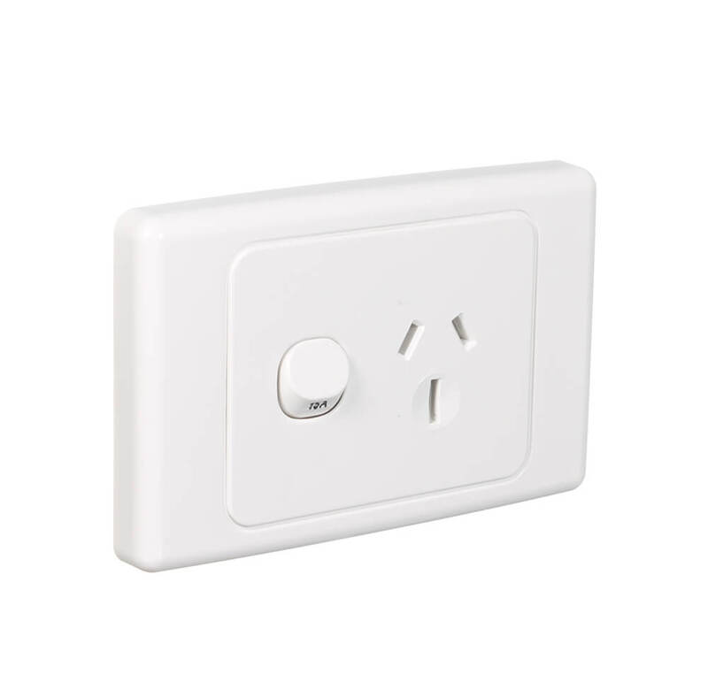 Clipsal 2015 15 We 15amp Single Power Point Gpo White 2000 Series