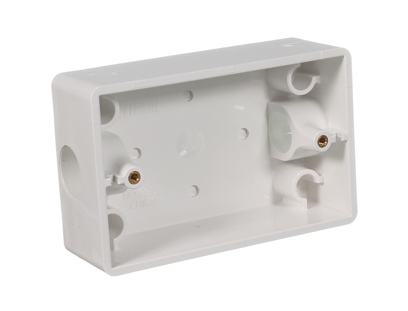Clipsal 238WE Solid Mounting Block 30MM Deep White