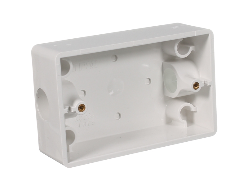 Clipsal 238-WE | Solid Mounting Block 20MM Deep | White main image