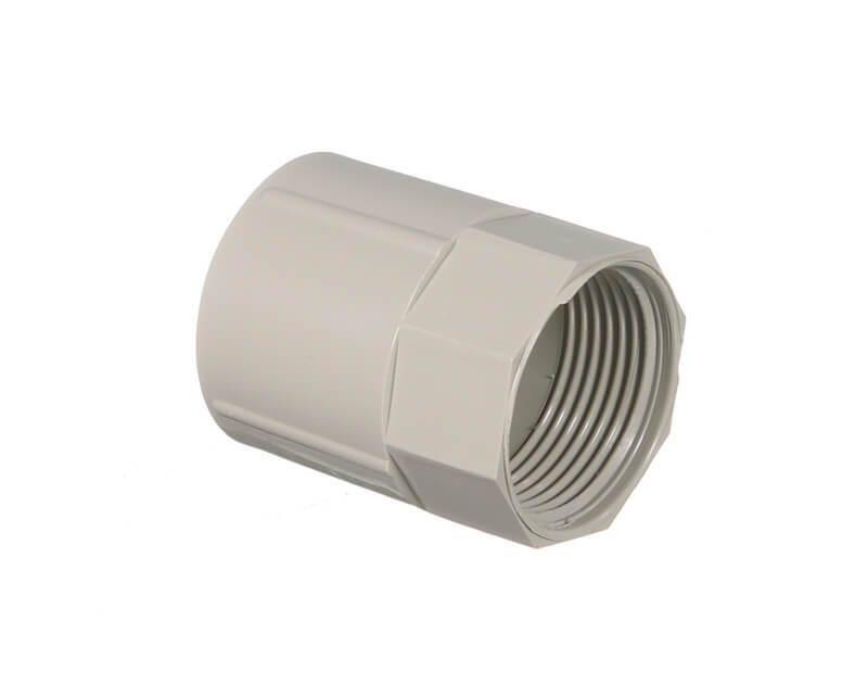 Clipsal 25mm Plain to Screw Conduit Female Coupling PVC 25825GY