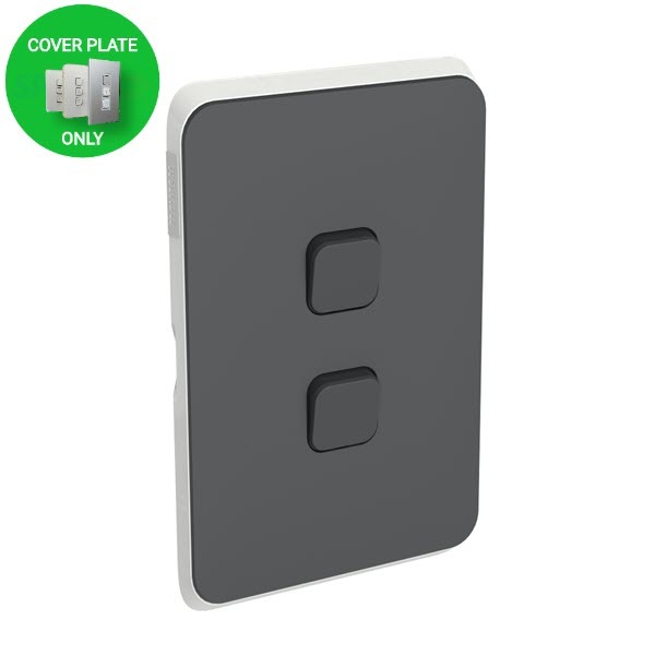 Clipsal Iconic 3042CAN Skin Switch Plate Cover, Vertical/Horizontal