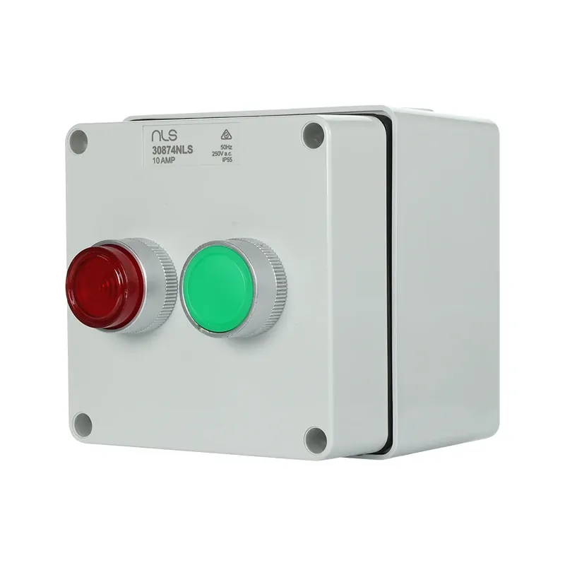 NLS 30874 | Stop/Start Push Button Control Box IP55 | Grey