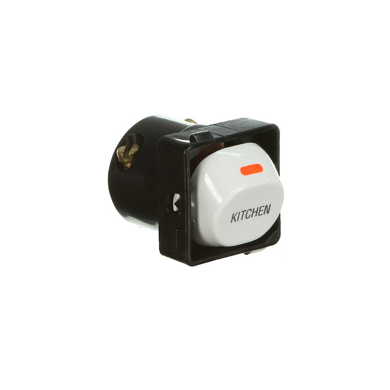 Clipsal 30KM-WE | Kitchen Switch Mech 10 Amp (30 Series) White  main image