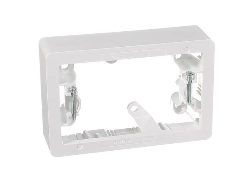 Clipsal Iconic 449ABVW Mounting Block One Gang 34mm Deep Vivid White