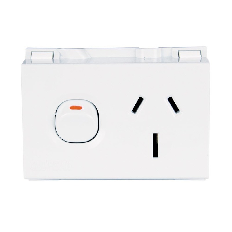 Clipsal 4SSO15D15 15 Amp Din Mounted GPO (Double Pole)